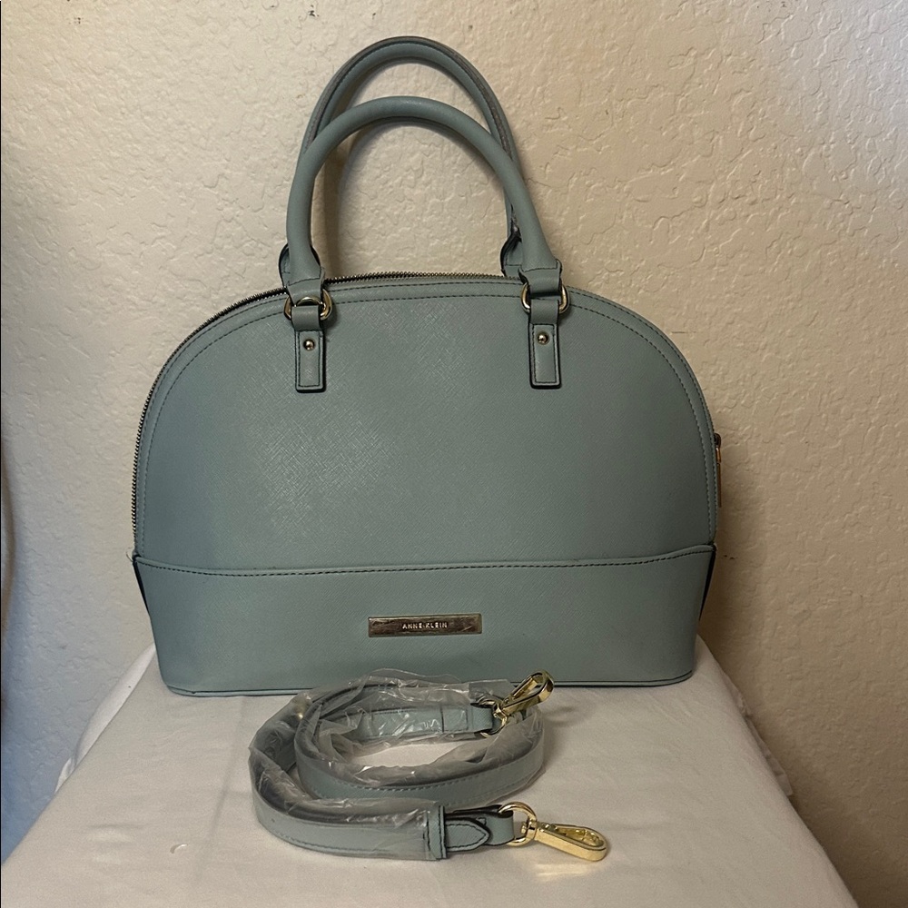 Polka Dot Lined Blue Anne Klein Handbag